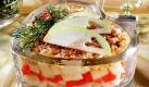 Салат слоеный с яблоками