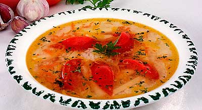 Рисовый суп с овощами Рисовый суп с овощами